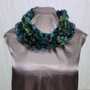 Eyelash Yarn Infinity Scarf Neck Wrap